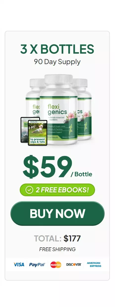 Flexigenics™ 3 bottles pricing