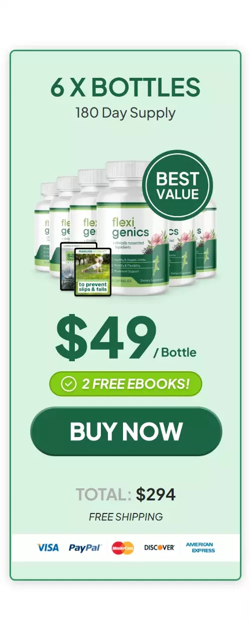 Flexigenics™ 6 bottles pricing